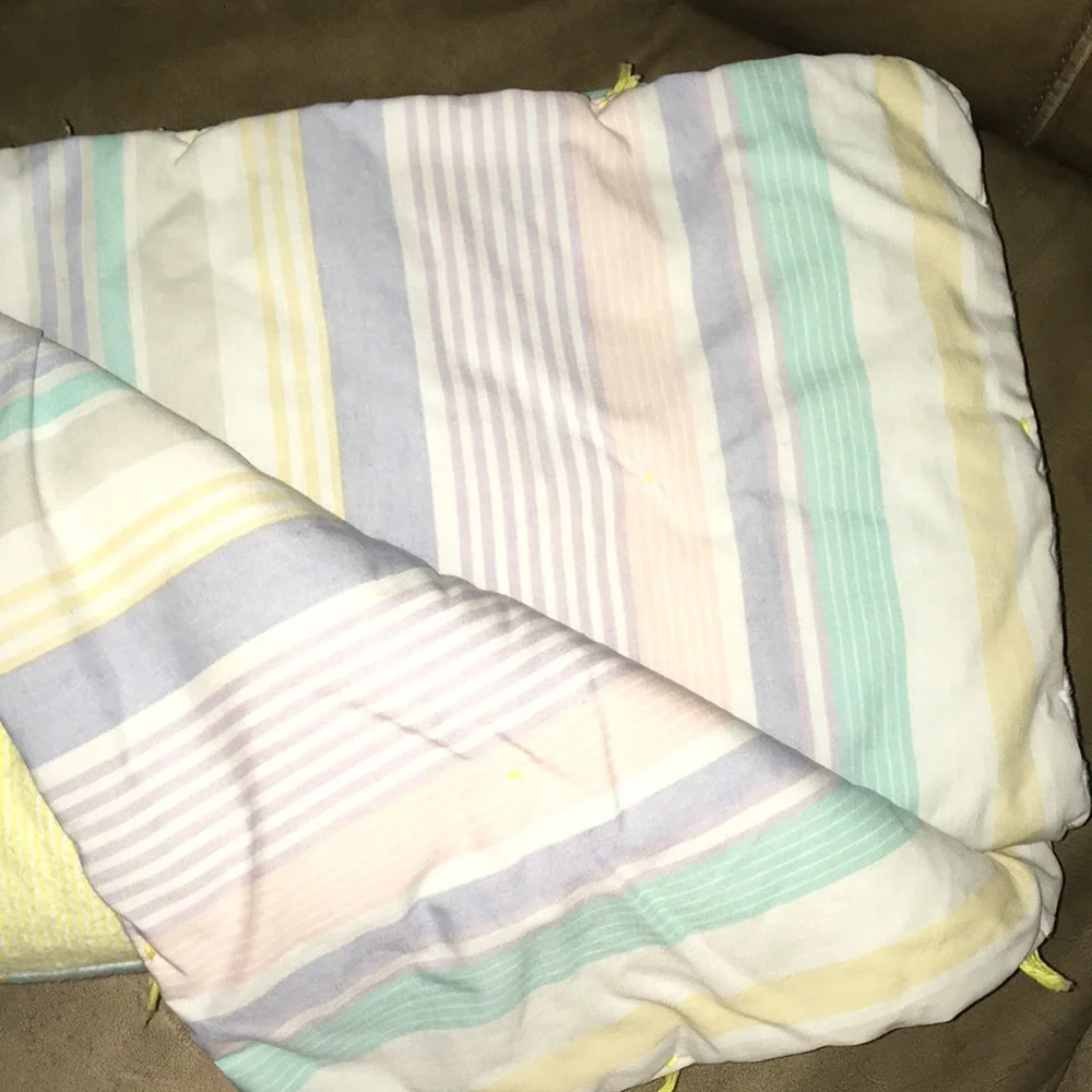 2 Handmade Quilted Baby Blankets